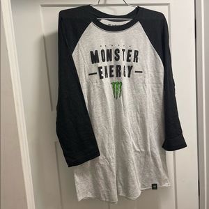 Monster energy womens baseball style shirt